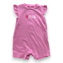 HUGO BOSS, Combinaison rose à manches courtes, 9 mois