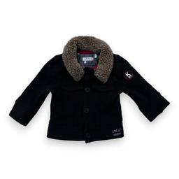 IKKS, Veste noire col fausse fourrure, 6 mois