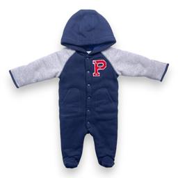 RALPH LAUREN, Combinaison pilote bleu marine en coton, 6 mois