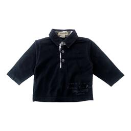 BURBERRY, Polo manches longues noir, 6 mois