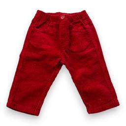 IL GUFO, Pantalon rouge en velours, 6 mois