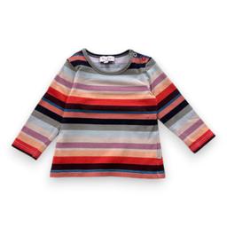 PAUL SMITH, T-shirt à manches longues multicolore à rayures, 9 m