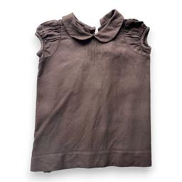 BONPOINT, Robe marron brodée main, 6 mois