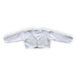 LA CHATELAINE, Cardigan court blanc, 6 mois