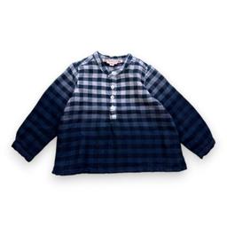 BONPOINT, Chemise bleue à carreaux, 6 mois