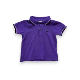 BABY DIOR, Polo violet à manches courtes, 6 mois