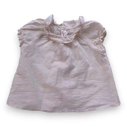 BONPOINT, Blouse rose claire et détails argentés, 6 mois