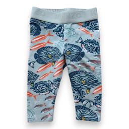 KENZO, Legging bleu avec imprimés poissons, 6 mois