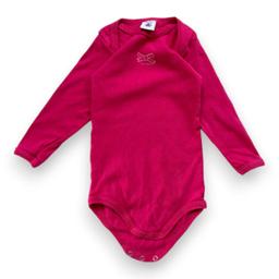 PETIT BATEAU, Body rose à manches longues, 6 mois