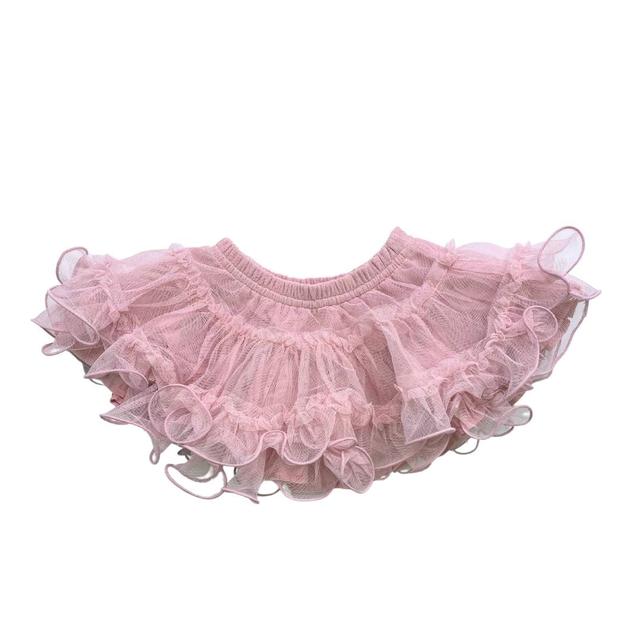 LILI GAUFRETTE, Jupe en tulle couleur lila, 3 mois