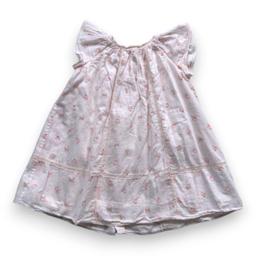 BONPOINT, Robe rose à fleurs à manches courtes, 18 mois