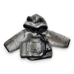 LILI GAUFRETTE, Manteau en fourrure gris, 6 mois