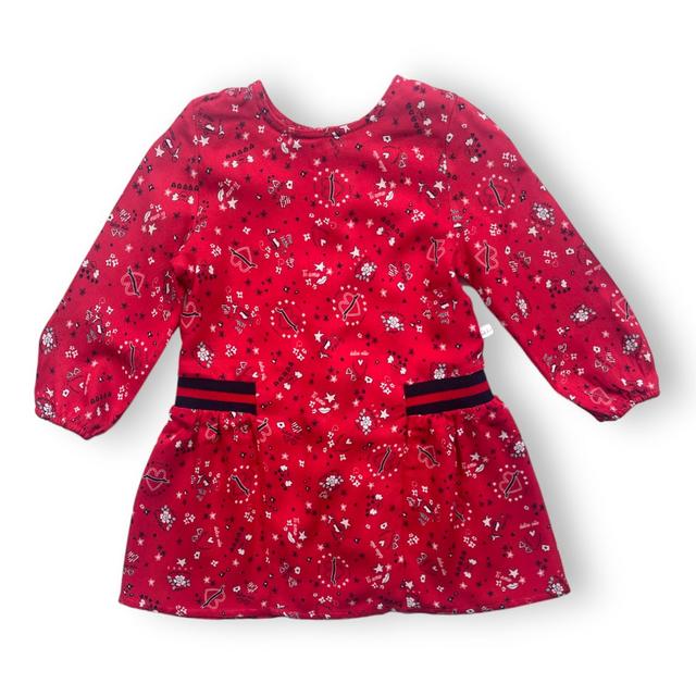 IKKS, Robe rouge à motifs, 18 mois