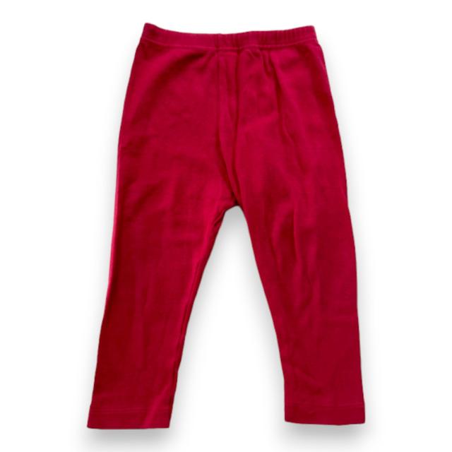 PETIT BATEAU, Legging rouge, 18 mois