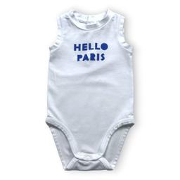 JACADI, Body blanc "hello paris", 6 mois