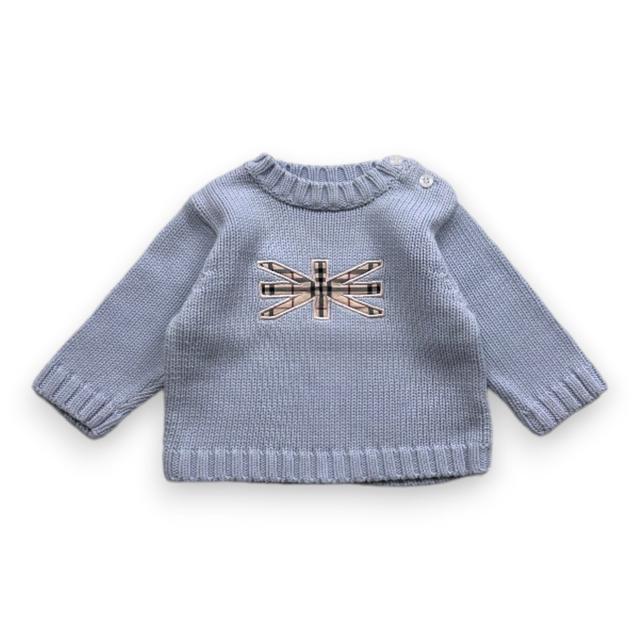 BURBERRY, Pull bleu ciel, 9 mois