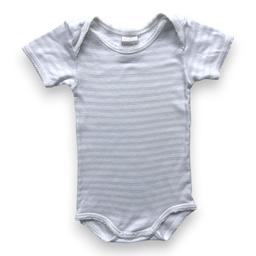 PETIT BATEAU, Body blanc à rayures, 6 mois