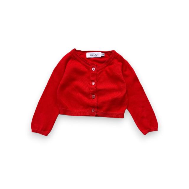 BABY DIOR, cardigan rouge, 6 mois