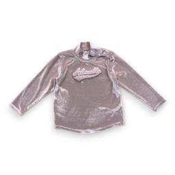 BABY DIOR, T shirt manches longues en velours rose