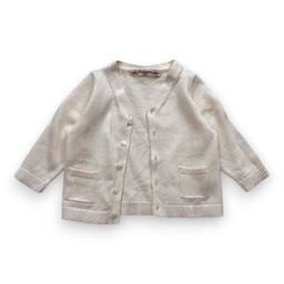 BONPOINT, Cardigan beige, 6 mois