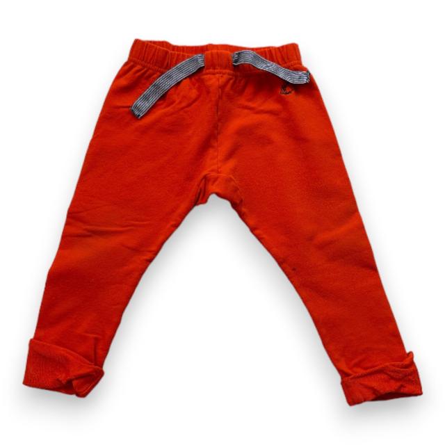 PETIT BATEAU, Pantalon orange, 18 mois