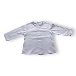 BURBERRY, T shirt manches longues blanc, 12 mois