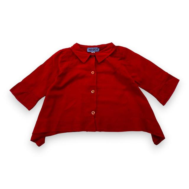 KENZO, Blouse fluide rouge, 12 mois