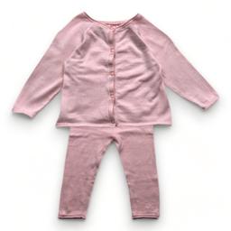 BONPOINT, Ensemble cardigan et legging rose, 12 mois