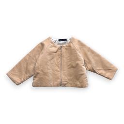 BURBERRY, Veste en velours beige, 12 mois