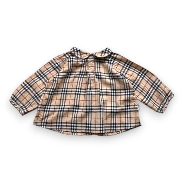 BURBERRY, Blouse imprimée check Burberry, 12 mois