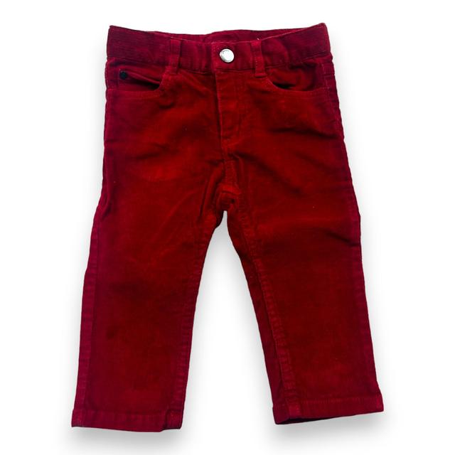 JACADI, Pantalon rouge velours, 12 mois