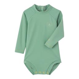 BAINES, Combinaison anti-uv Mango verte broderie coeur (Neuve),