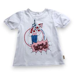 LITTLE MARC JACOBS, T-shirt blanc avec imprimé, 2 ans