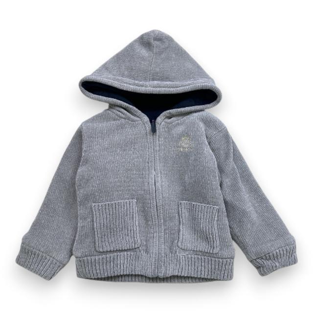 IKKS, Gilet zippé bleu et gris réversible, 3 ans