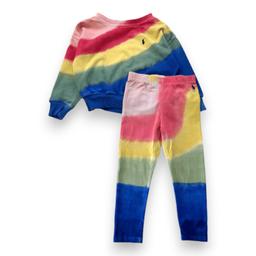 RALPH LAUREN, Ensemble sweat et legging multicolore, 3 ans