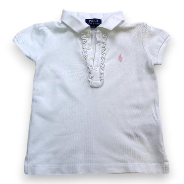 RALPH LAUREN, Polo blanc à manches longues, 3 ans