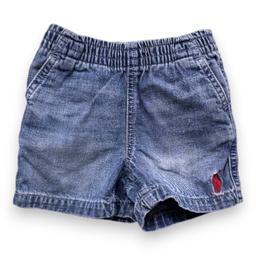 RALPH LAUREN, Short en jean bleu, 12 mois