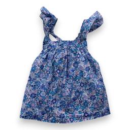 JACADI, Blouse bleue à fleurs, 2 ans