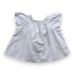 BONTON, Blouse blanche à manches courtes, 2 ans