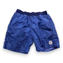 MONCLER, Short de bain bleu à motifs, 12 ans