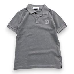 STONE ISLAND, Polo gris à manches courtes, 8 ans