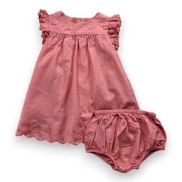 NATALYS, Ensemble robe et bloomer rose, 9 mois