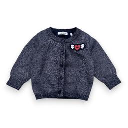 IKKS, Cardigan bleu marine à paillettes, 3 mois