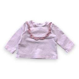 JACADI, t-shirt à manches longues rose, 6 mois