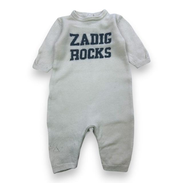 ZADIG & VOLTAIRE, Combinaison en laine beige "Zadig rocks", 3 mo