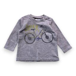 IKKS, T-shirt à manches longues gris avec imprimé, 6 mois