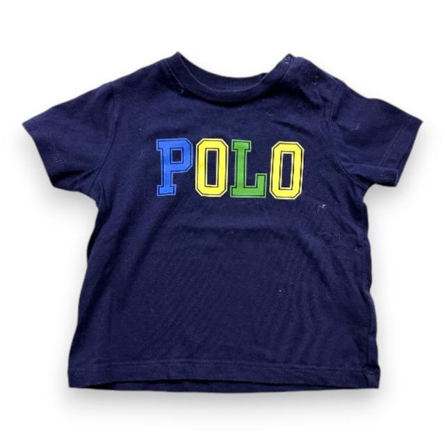 RALPH LAUREN, T-shirt à manches courtes noir "Polo", 6 mois