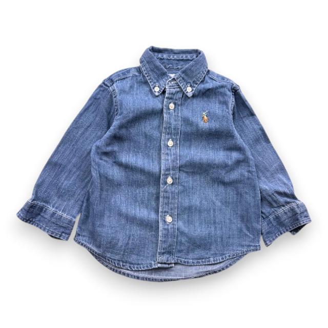 RALPH LAUREN, Chemise en jean à manches longues, 12 mois