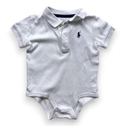 RALPH LAUREN, Body polo blanc à manches courtes, 6 mois