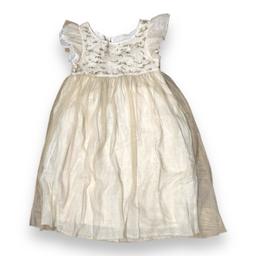 BONPOINT, ROBE BEIGE, OR, 6 ANS